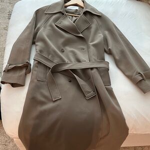Oak + Fort full length trench coat- NWOT